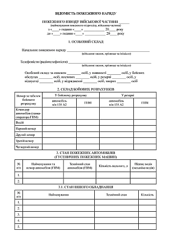 Information of the fire brigade | PrintTo: Information of the fire brigade на Printto.ua