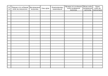 Logbook of registration of primary, unscheduled, targeted life safety briefings for applicants | PrintTo: Журнал регистрации первичного, внепланового, целевого инструктажей по безопасности жизнедеятельности учащихся на Printto.ua