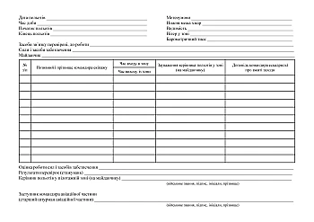 Logbook of the flight controller in the aerobatic zone (flight controller at the target site (landing site), landing controller at the landing site) | PrintTo: Журнал руководителя полетов в пилотажной зоне (руководителя полетов на площадке целевого назначения (посадочной площадке), руководителя десантирования на площадке приземления) на Printto.ua