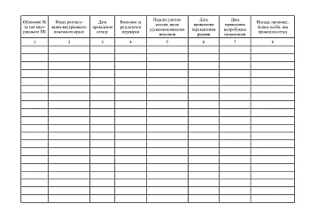 Logbook of accounting and maintenance of internal fire hydrants and hoses | PrintTo: Журнал обліку та технічного обслуговування внутрішніх пожежних кранів та рукавів на Printto.ua