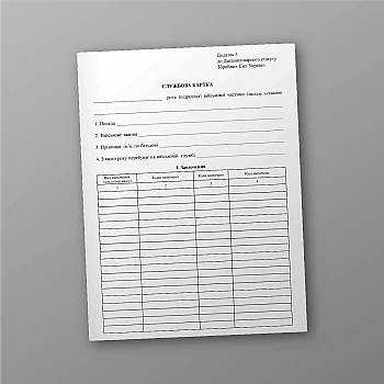 Служебная карточка на Printto.ua