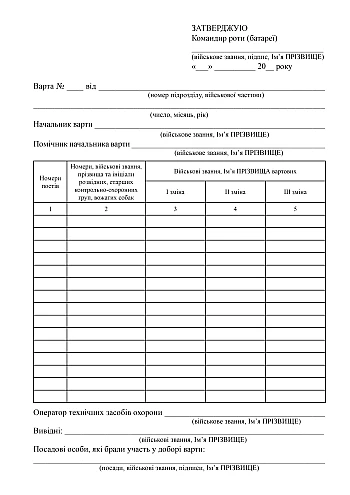 Company (battery) guard selection book на Printto.ua