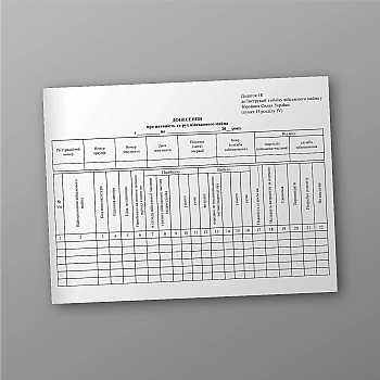Донесення про наявність та рух військового майна | PrintTo: Report on the presence and movement of military property | PrintTo: