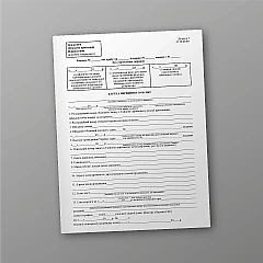 Primary accounting card | PrintTo: