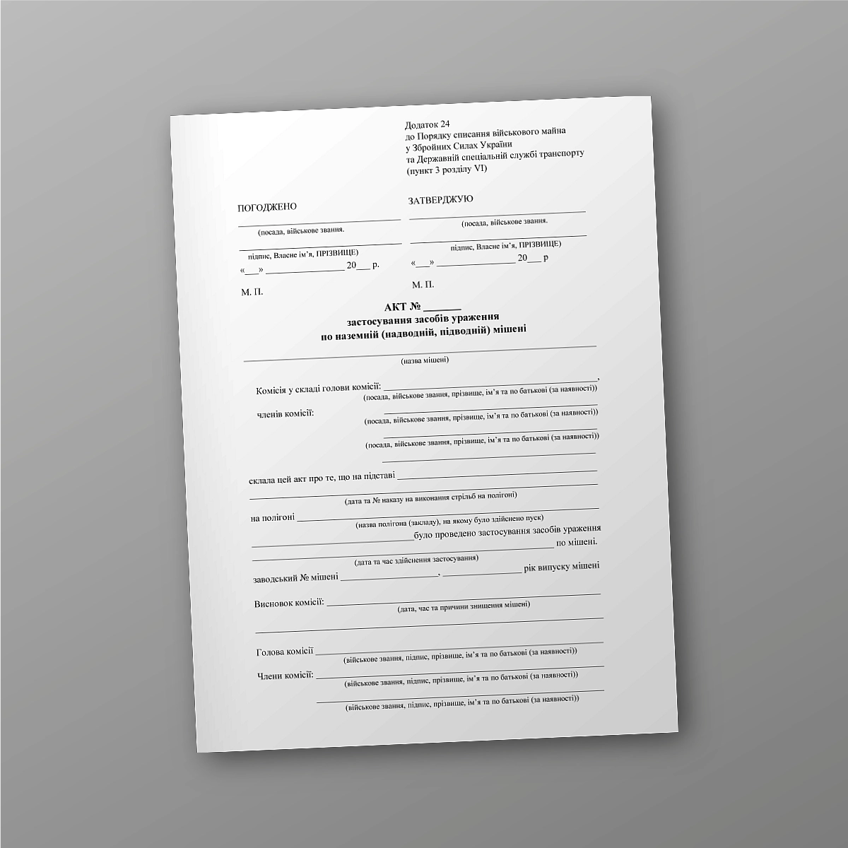 The act of using weapons against a ground (surface, underwater) target | PrintTo: