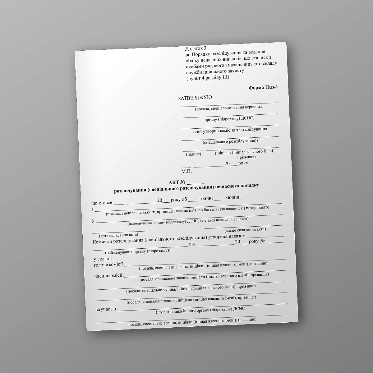 Accident investigation (special investigation) report | PrintTo: